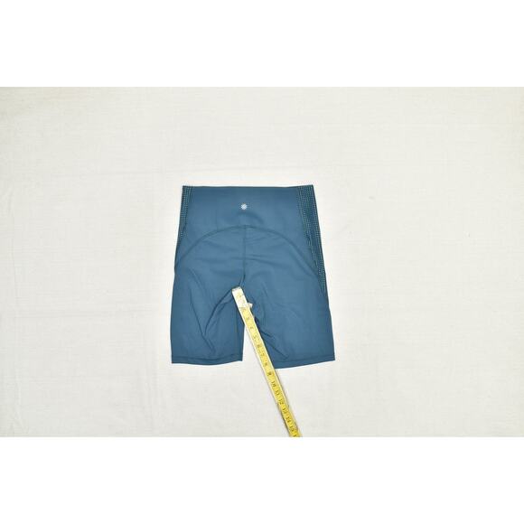 Athleta Bike Shorts Womens Small Blue HIIT IT 9 Inch High Rise Athletic Gym - Picture 6 of 8